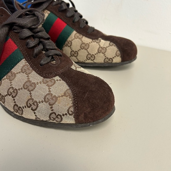 Gucci Cloth low trainers US 8 D Good condition Multicolour, Cloth - Picture 2 of 6